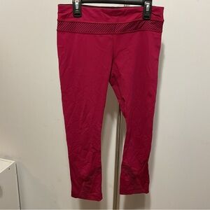 Lululemon Red Crop Leggings Size 6